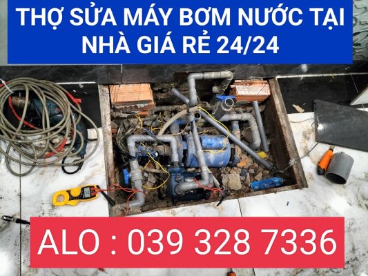 Thợ sửa máy bơm nước tại quận Tân Phú 24/24: Nhanh - An Toàn & Tối Ưu Chi Phí 