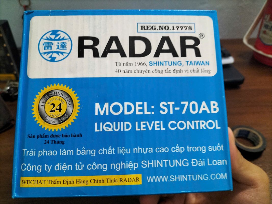 PHAO ĐIỆN BỒN NƯỚC RADAR - Hàng Nhập Khẩu